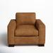 Armchair - Joss & Main Jonie Leather Armchair Leather/Genuine Leather in Brown | 38 H x 41 W x 40 D in | Wayfair 5B46128DB2DA4EA8A1BC9599D825CBD4