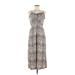 Wild Fable Casual Dress - Midi Scoop Neck Sleeveless: Tan Dresses - Women's Size Medium