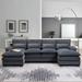 109.8'' Sectional Sofa Couch U-Shape Sleeper Sofa Couch Modern Sectional Sofa w/ Chaise Lounge, Upholstered Couch for Apartment