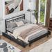 King/Queen Size Metal Storage Platform Bed with 4 Drawers