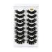 WOXINDA Long Lashes 30mm High Volume Lashes 25mm False Eyelashes Fluffys 8D Lashes Cat-Eye Wispy Lashes 8 Pairs Pack Dramatic Long Thick Volume Eye Lashs Multipacks