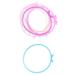 2Pcs Unisex Men Women Luminous Silicone Bow Shape Bracelet Hair Ring Wristband Bracelet Rubber Hairband (Random Color)