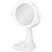 Eleganze Bright Lighted Makeup Mirror With Magnification And Storage Tray (10X/1X / 11 In Wide X 17.5 In Tall/White)