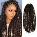 18 Inch 2 Pack AU-THEN-TIC Butterfly Locs Crochet Hair Distressed Faux Locs Crochet Soft Locs Pre Looped Hair Extensions (18 Inch (Pack Of 2) 4-Medium Dark Brown)