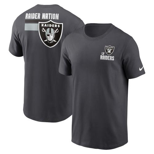 Las Vegas Raiders Nike Blitz Team Essential Baumwoll-T-Shirt – Herren