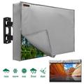 IC ICLOVER 46 -48 Outdoor Weatherproof LCD Plasma TV/Television Cover Flat Screen TV/Television Dustproof Protector with Waterproof Remote Pocket Gray