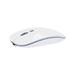 2.4GHz Ultrathin Portable Wireless Mouse Optical Mouse with USB Receiver for Desktop PC Laptop Work (White)