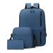 6588 USB Laptop Backpack High Capacity Business Bag Set for Men Double Shoulder Bag