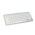 Ultra-thin Keyboard Mini Wireless Keyboard Practical Keyboard Compatible for Phone Tablet Computer (White Without Battery)