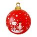 KIHOUT Flash Deals 60CM Outdoor Christmas Inflatable Decorated Ball Giant Christmas Inflatable Ball Christmas Tree Decorations With Lamp