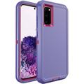 Galaxy S20 Plus Case Galaxy S20+ Case for Samsung Galaxy S20 Plus 5G Case Military Drop Shockproof Armor Heavy Duty Rugged 3 in 1 Protection Cover for Galaxy S20 Plus S20+ Phone Case (Purple+Rose Red)