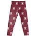 Infant Girls Vive La Fete Maroon UChicago Maroons All Over Print Leggings