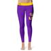 Women's Vive La Fete Purple/Gold LSU Tigers Plus Size Solid Design Yoga Leggings