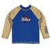 Infant Vive La Fete Royal/Gold Tulsa Golden Hurricane Solid Contrast Rash Guard