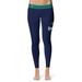 Women's Vive La Fete Navy/Teal UNC Wilmington Seahawks Plus Size Solid Design Yoga Leggings