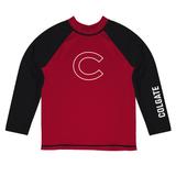 Toddler Vive La Fete Maroon/Black Colgate Raiders Solid Contrast Rash Guard