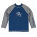 Infant Vive La Fete Blue/Gray Colorado School of Mines Orediggers Solid Contrast Rash Guard