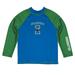 Toddler Vive La Fete Blue/Green Texas A&M Corpus Christi Islanders Solid Contrast Rash Guard