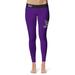 Women's Vive La Fete Purple/Black Weber State Wildcats Plus Size Solid Design Yoga Leggings