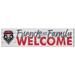 New Mexico Lobos 10" x 40" Friends & Family Welcome Sign