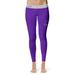 Women's Vive La Fete Purple/Gray Abilene Christian University Wildcats Solid Design Yoga Leggings