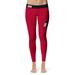 Women's Vive La Fete Red/Black Bridgewater State Bears Solid Design Yoga Leggings