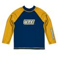 Youth Vive La Fete Blue/Gold Tennessee Chattanooga Mocs Solid Contrast Rash Guard
