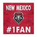 New Mexico Lobos 10" x #1 Fan Plaque