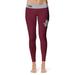 Women's Vive La Fete Maroon/Gray Texas Southern Tigers Solid Design Yoga Leggings