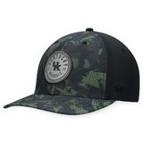 Men's Top of the World Black Kentucky Wildcats OHT Military Appreciation Camo Render Flex Hat