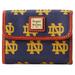 Dooney & Bourke Notre Dame Fighting Irish Flap Credit Card Wallet