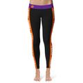 Women's Vive La Fete Black/Orange Clemson Tigers Plus Size Side Stripes Yoga Leggings