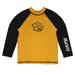 Toddler Vive La Fete Gold/Black Arkansas Pine Bluff Golden Lions Solid Contrast Rash Guard