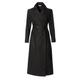 Women's Logan Natural Black Midi Trench Coat Medium Aggi