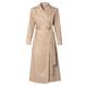 Women's Neutrals Logan Natural Beige Midi Trench Coat Extra Small Aggi