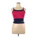 Reebok Active Tank Top: Pink Activewear - Women's Size X-Large