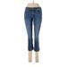 Sonoma Goods for Life Jeans - Low Rise Boot Cut Boyfriend: Blue Bottoms - Women's Size 4 Petite - Dark Wash