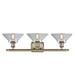 Newton St Loe 3-Light Dimmable Vanity Light in Gray/White Laurel Foundry Modern Farmhouse® | 10 H x 26 W x 5.5 D in | Wayfair