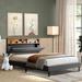 Latitude Run® Queen Storage Platform Bed Upholstered/Linen in Gray | 44.71 H x 63.01 W x 84.61 D in | Wayfair AD7849E0EEB24E768AD246C5195F2E96