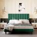 Willa Arlo™ Interiors Ozella Upholstered Standard Bed Wood in Green | 44.9 H x 54.3 W x 79.5 D in | Wayfair 6BA8D5A38BE04822BE751B7209CCAE13