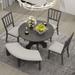 Gracie Oaks 5-Piece Dining Table Set w/ Bench & Side Chairs Wood in Gray | 30 H x 44 W x 44 D in | Wayfair 3F8AEE7B196A46A69544604FD42BC9FE