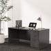Wade Logan® Ashmin Vertical Filing Executive Desk Wood in Gray | 29.53 H x 66.93 W x 29.53 D in | Wayfair 576505ACA063473284FD18CFBA334DBF