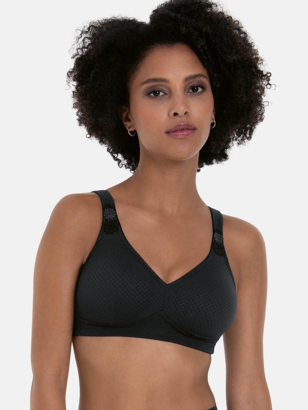 Anita Komfort BH ohne Bügel Damen schwarz, 100C Image