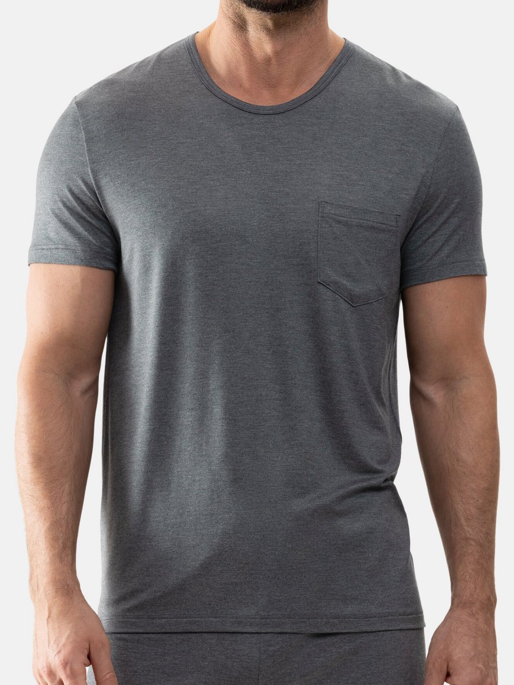 Mey Schlafanzug Oberteil Herren grau, XL Image