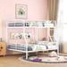 Modern Full Over Queen White Metal Kids Bunk Bed For Bedroom