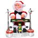 BESTONZON Creative Santa Claus Toy Christmas Doll Decor Battery Operated Musical Moving Figure Holiday Decoration without Battery