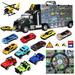 Truck Transport Carrier Toy for Boys and Girls 15 Piece Hauler Truck with Cars Road Signs & More Best Gift for Toddlers & Kids Age 3+