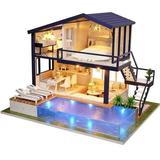 Cuhas DIY Miniature Dollhouse Kit For Home Decoration Wooden House For Crafts Accessories Manually Assembled Learning Toy For Children Holiday And Birthday Gift
