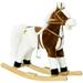 Qaba Rocking Horse Toddler Ride On Horse with Sound Saddle