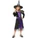 Witch Costume for Girls Kids Halloween Party Dress Up Outfit Cosplay Fairytale Witch Girls Costume Set with Hat